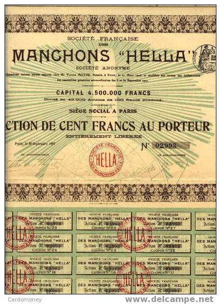 MANCHONS HELLA 1907 (art. N° 127 ) - Industrial