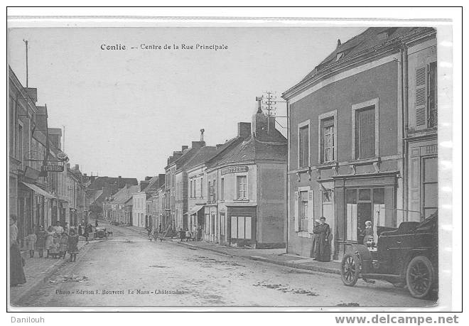 72 // SARTHE / CONLIE / Centre De La Rue Principale / Bouveret édit  / ANIMEE / # - Conlie