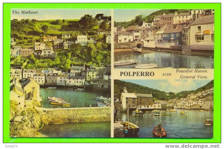 POLPERRO - THE HARBOUR - GENERAL VIEW - CARD IS WRITTEN - HARVEY BARTON - - Autres & Non Classés