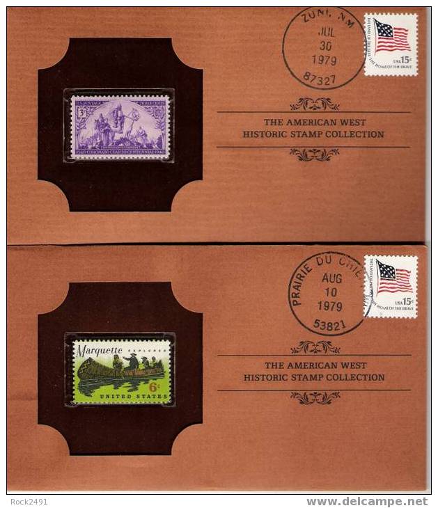 US Scott 898 Thru 1542 Mint Stamps Attached To 10 Covers US Scott 1597 - Brieven En Documenten