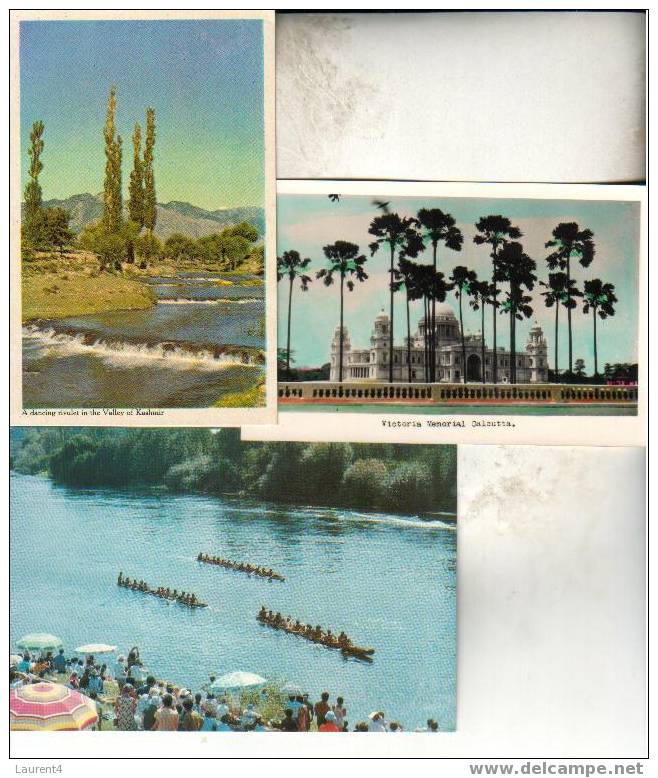 8 Asian Country Postcard - 6 Carte D´Asie - China - India - Singapore - Altri & Non Classificati