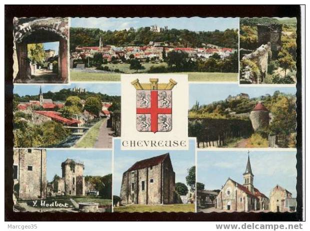 005440 Chevreuse La Ville & Le Château édit.hodbert N° 5175 Multivue - Chevreuse