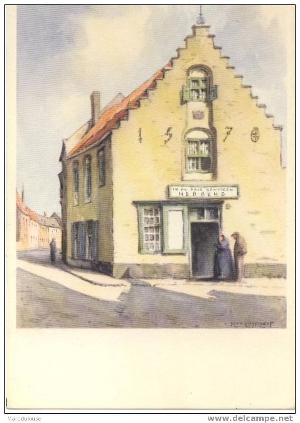 Veurne. Oudste Huis Van Veurne "De Drie Koningen". De Herberg Aan De Zuidelijke Ingang Van De Zwarte Nonnenstraat. 1634. - Veurne