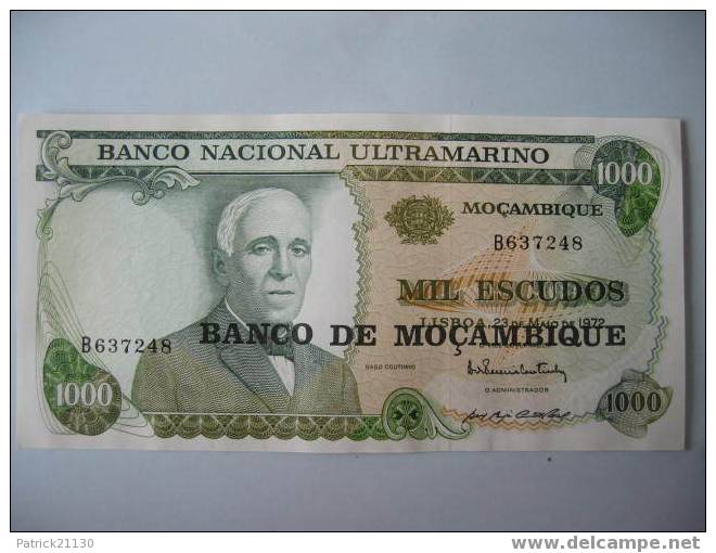 MOZAMBIQUE / 1000  ESCUDOS  1976  Ref Pick 119 - Moçambique