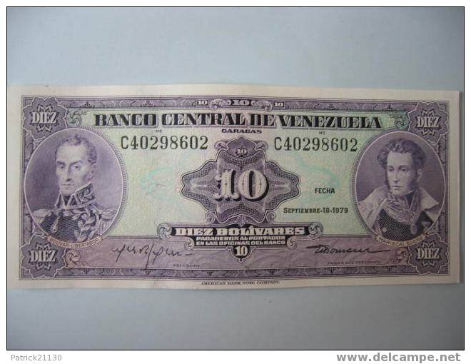 VENEZUELA /10 BOLIVARES  1979  Ref Pick 51B - Venezuela