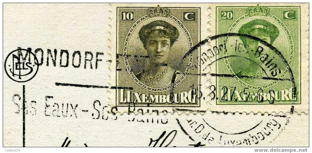 LUXEMBOURG MONDORF LES BAINS Partie Du Parc (1927 Schaack Luxembourg Beaux Timbres) - Bad Mondorf