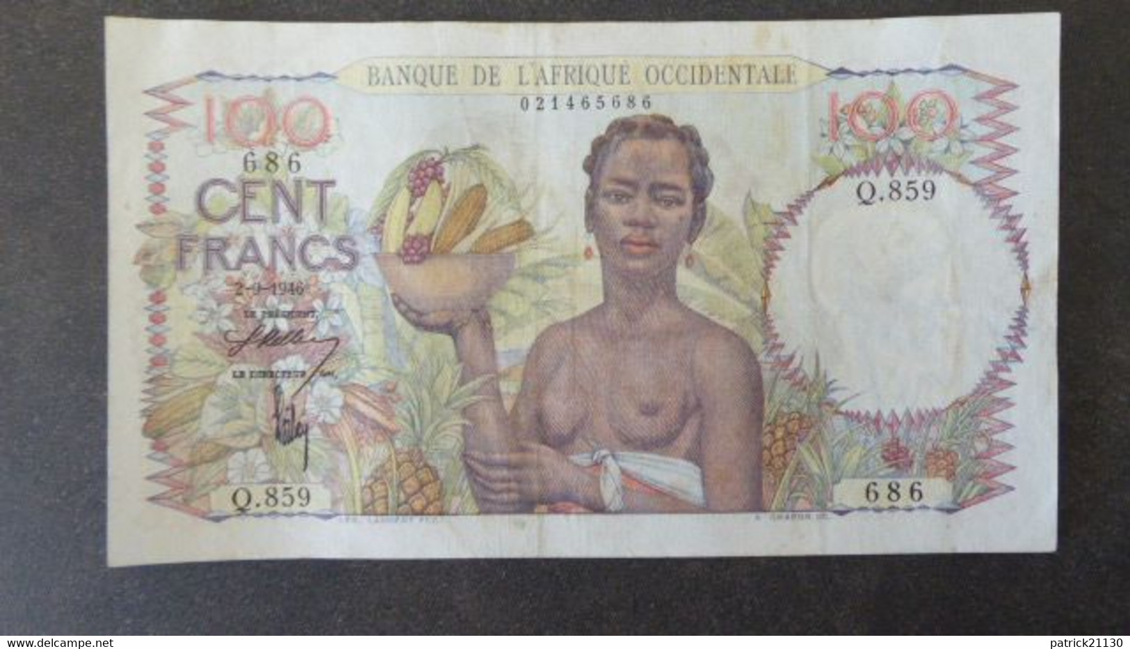 AFRIQUE OCCIDENTALE  100 F 1946 REF PICK 40 - États D'Afrique De L'Ouest