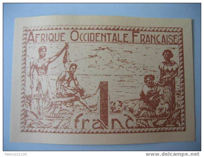 AFRIQUE OCCIDENTALE  1 F 1944 REF PICK 34B NEUF - West-Afrikaanse Staten