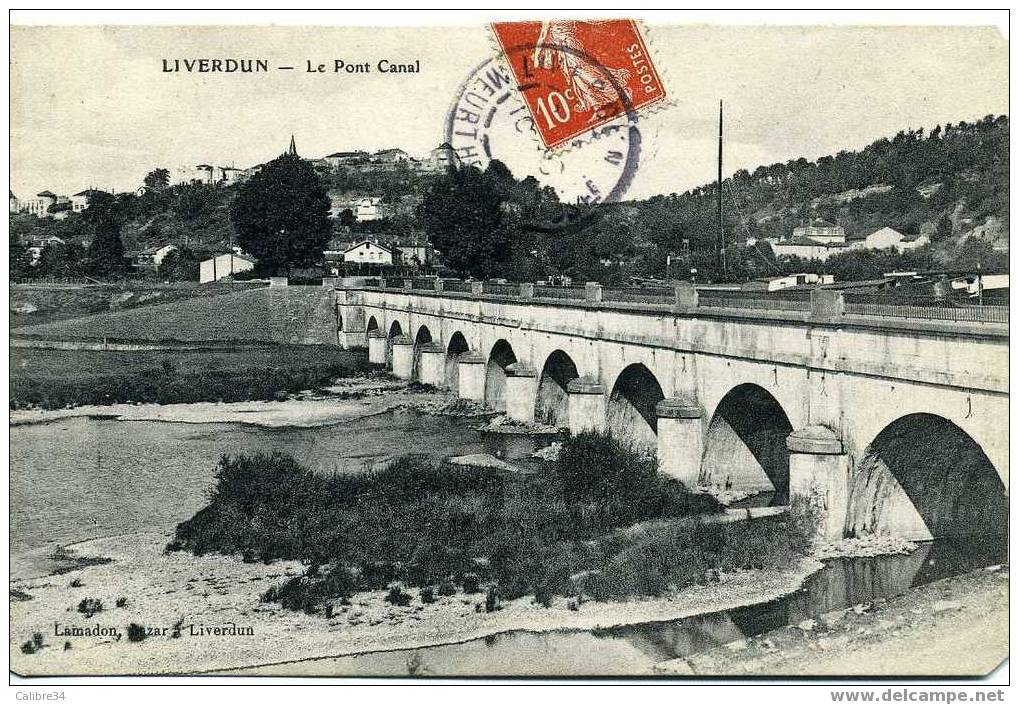 LIVERDUN Le Pont Canal (Lamadon Bazar) - Liverdun