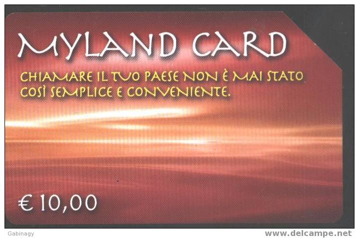 ITALY - C&C CATALOGUE - F4007 - MYLAND CARD - Öff. Themen-TK