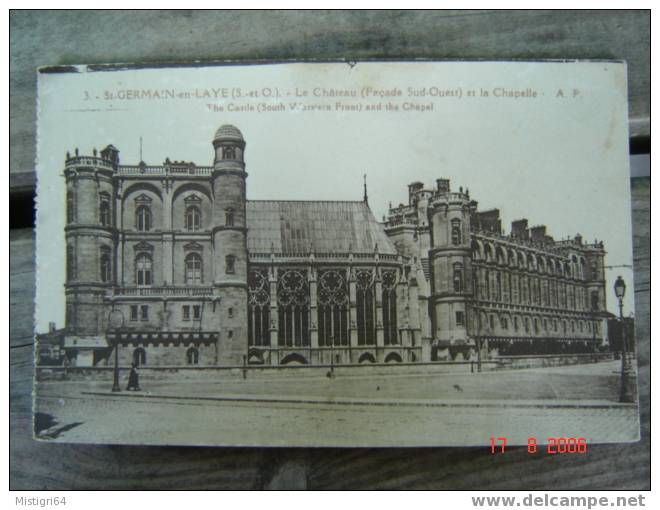 SAINT GERMAIN EN LAYE - LE CHATEAU ET LA CHAPELLE - St. Germain En Laye (castle)