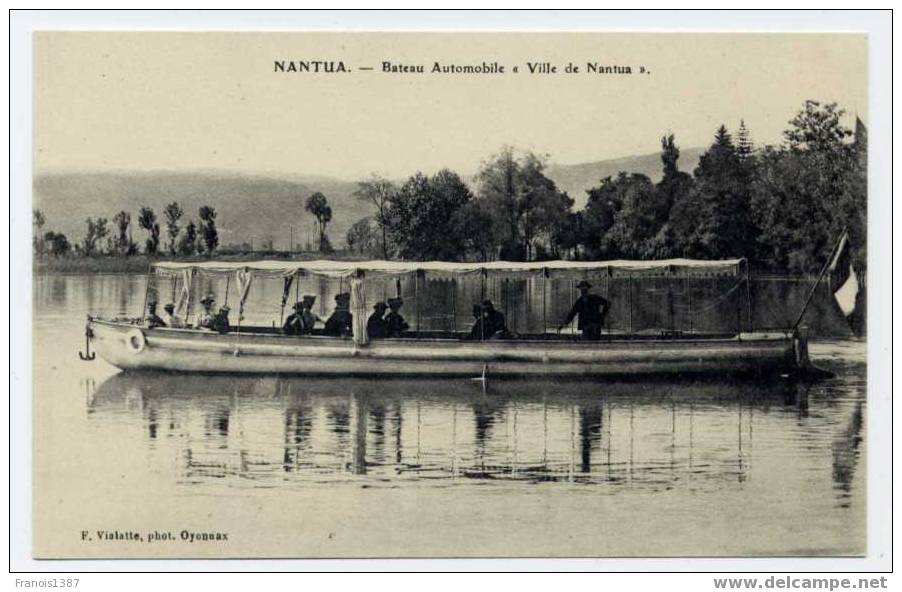 Ref 124  - NANTUA - Bateau Automobile "Ville De Nantua" - Nantua