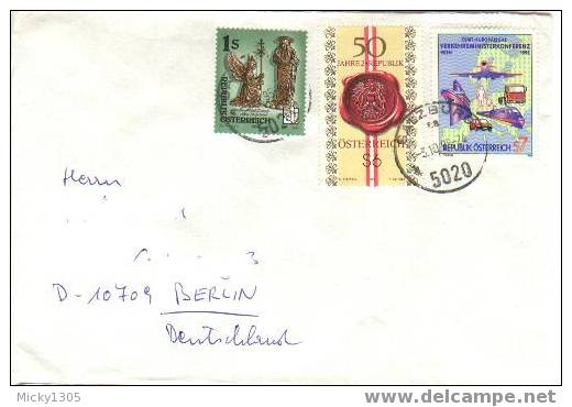 Österreich / Austria - Umschlag Echt Gelaufen / Cover Used (1993) - Storia Postale