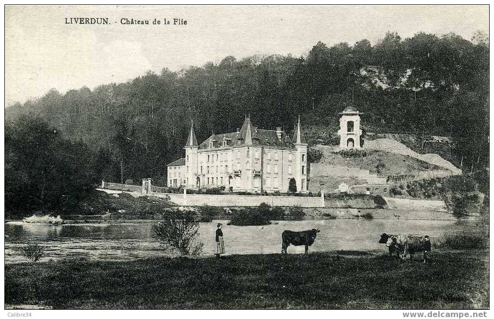 LIVERDUN CHATEAU De La File (1935 Edition Lamadon Bazar Parisien - VACHE) - Liverdun