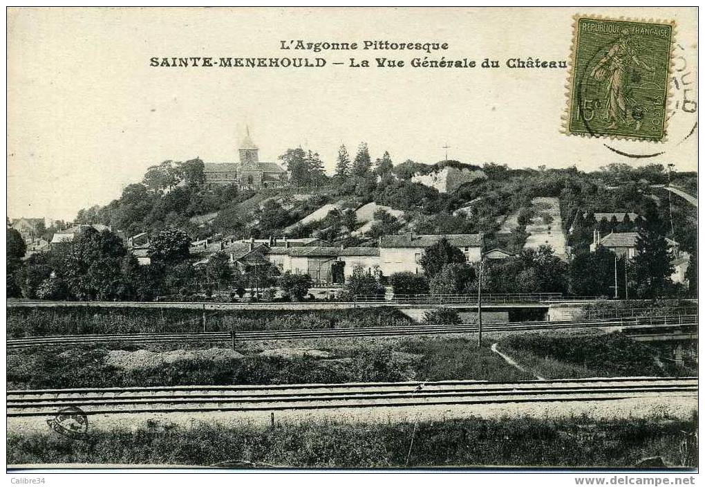 SAINTE MENEHOULD La Vue Générale Du Chateau Argonne Pittoresque (Désingly 1918) - Sainte-Menehould