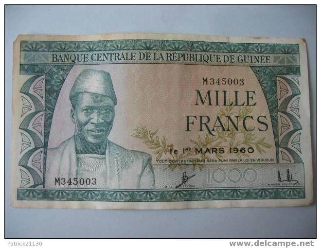 GUINEE / 1000F 1960  PICK 15 - Guinée