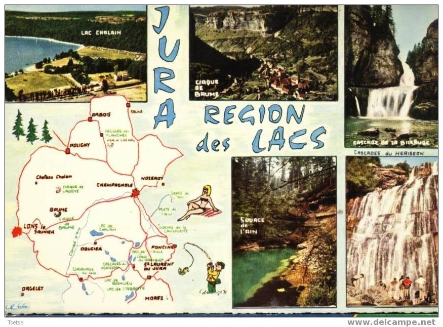 Carte Géographique - Le Jura ( Région Des Lacs) - Cartes Géographiques