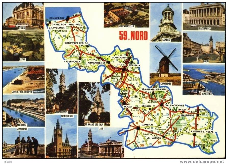 Carte Géographique - Le Nord - Maps