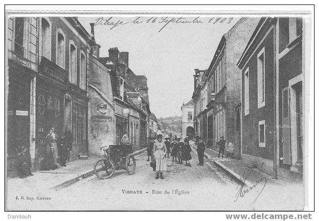 72 // SARTHE / VIBRAYE / Rue De L´église / Gareau Imprim / ANIMEE / # - Vibraye