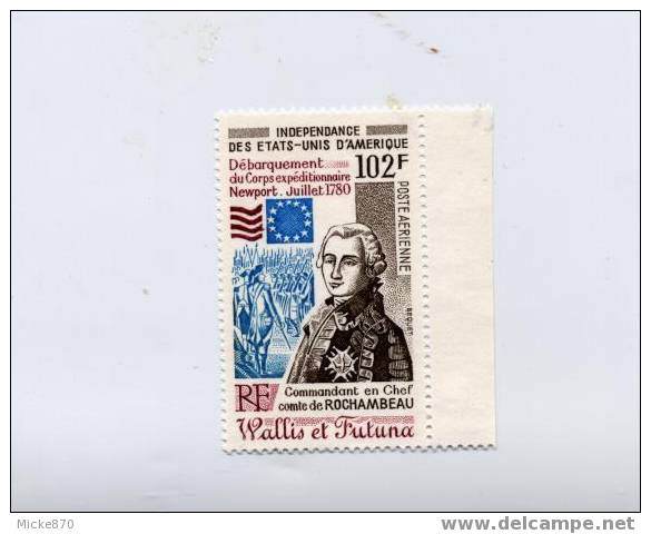Wallis Et Futuna Poste Aérienne N°102 Neuf** Indépendance Des Usa - Unabhängigkeit USA