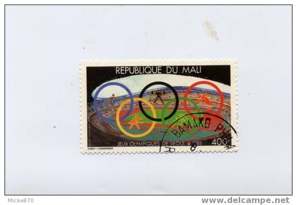 Mali Poste Aérienne N°532 Oblitéré Jeux Olympiques De Séoul De 1988 - Estate 1988: Seul
