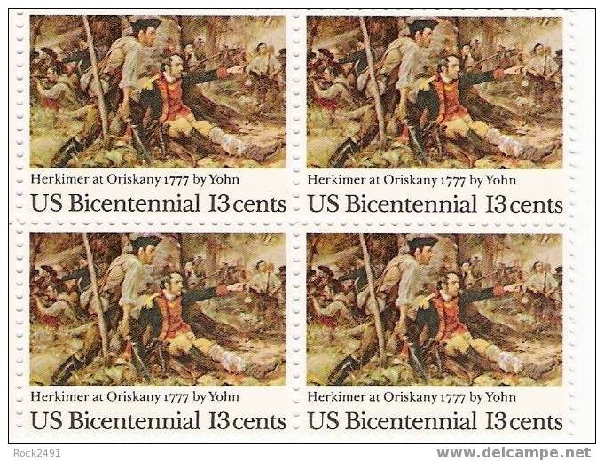 US Scott 1722 - Block Of 4 - Battle Of Oriskany - 13 Cent - Mint Never Hinged - Hojas Bloque