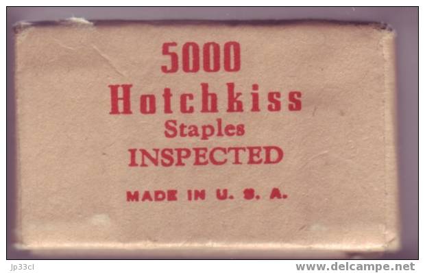 Boîte Complète De 5000 Agrafes "Genuine Hotchkiss Staples" - Andere & Zonder Classificatie