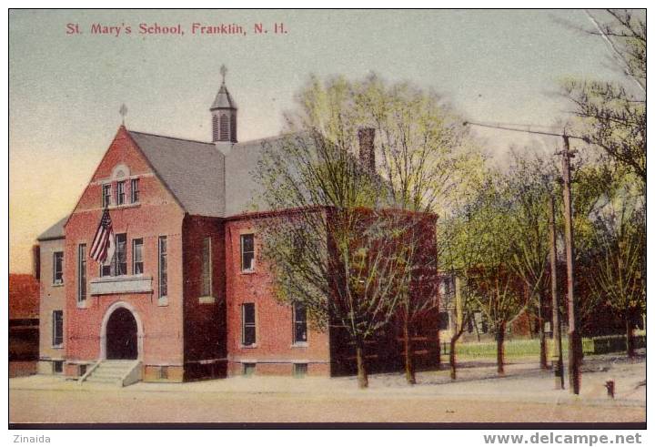 CARTE POSTALE DES USA - ST MARY'S SCHOLL , FRANKLIN  N.H. - Altri & Non Classificati