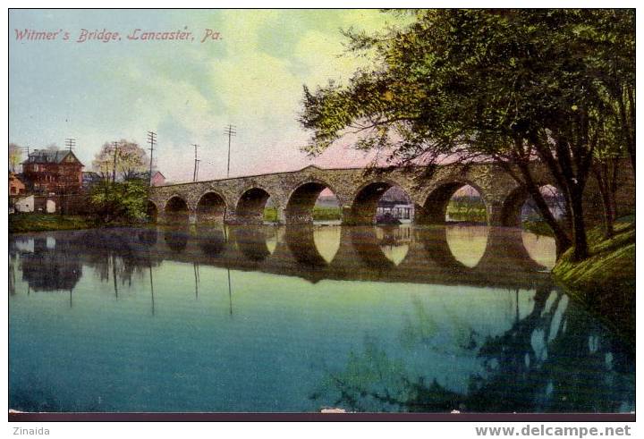 CARTE POSTALE DES USA - WITMER'S BRIDGE , LANCASTER Pa - Lancaster