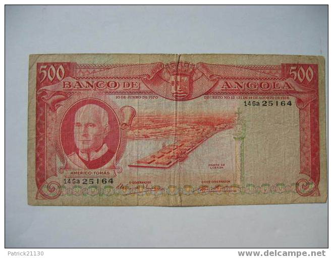 ANGOLA  / 500 ESCUDOS 1970   PICK 97 - Angola