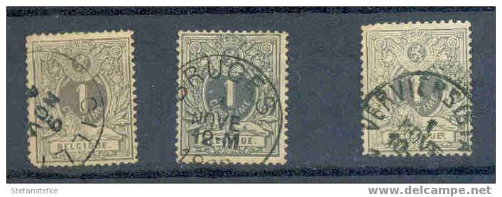 Belgie Ocb Nr: Lot 42 - 43 Gestempeld (zie Scan) - 1869-1888 Lion Couché (Liegender Löwe)