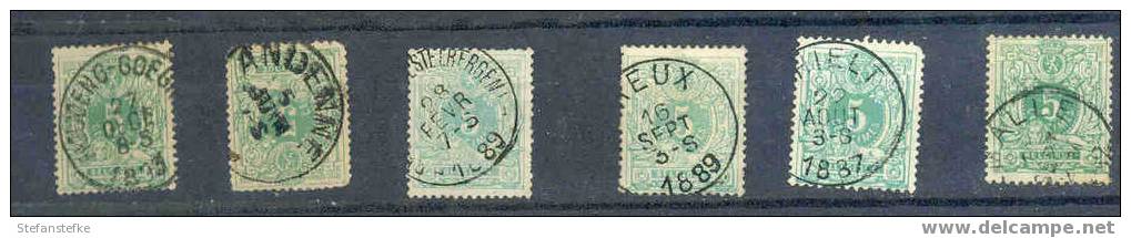 Belgie Ocb Nr: Lot 45 Gestempeld (zie Scan) - 1869-1888 Lion Couché