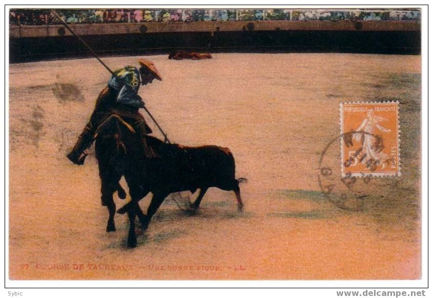 COURSE DE TAUREAUX - Une Bonne Pique (1922) - Bull