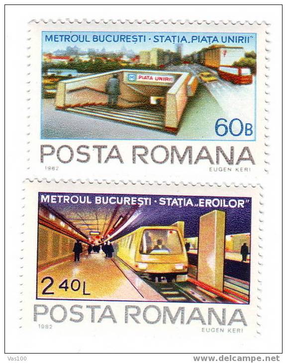 ROMANIA 1982,   METRO - Autres & Non Classés