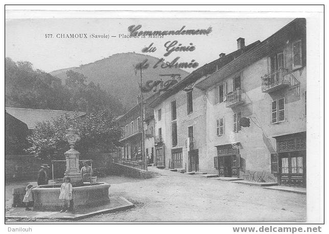 73 // SAVOIE / CHAMOUX / Place De La Mairie / (+ Fontaine) / ANIMEE / N° 577 ** /# - Chamoux Sur Gelon