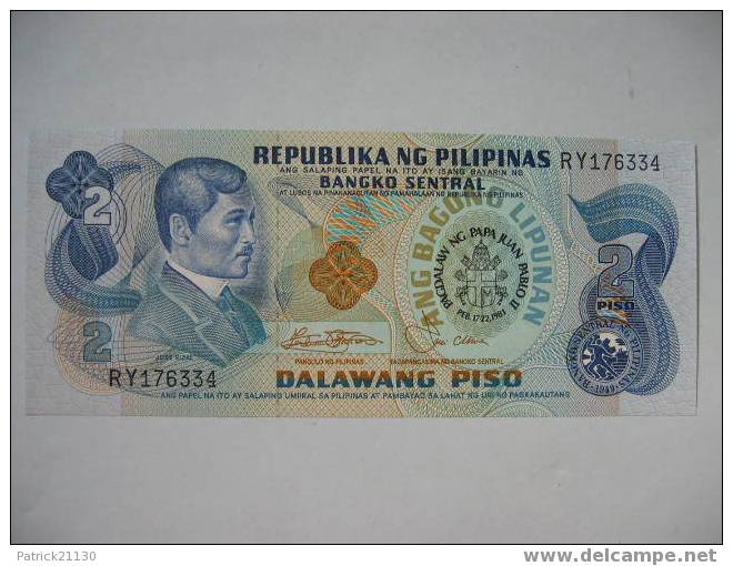 PHILIPPINES/ 2 PISO  PICK 166/ARMOIRIE PAPE JEAN PAUL 2 - Philippines