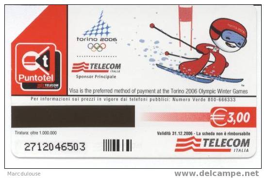 Telecom Italia. Torino 2006. Le Aventure Di Neve & Gliz. - Publiques Figurées Ordinaires