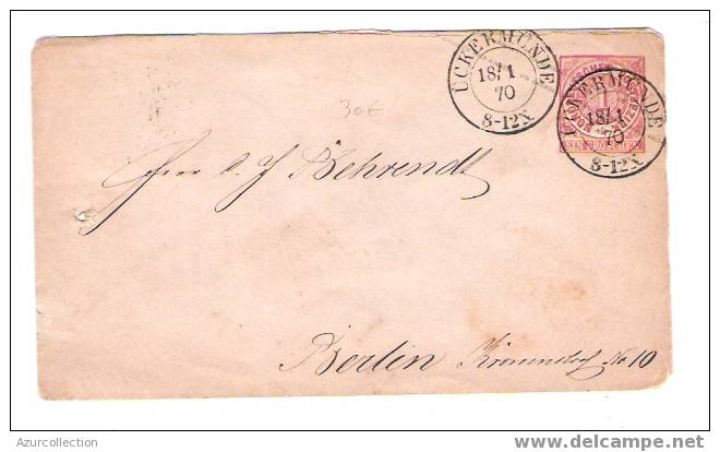 ENTIER POSTAL NORDDEUTSCHER POSTBEZIRK  1870 - Lettres & Documents