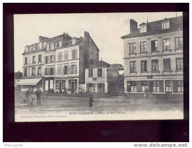 005510 Pont-audemer Place Du Pot D'étain édit.hauchard Animée Hôtel Du Pot D'étain Fleury - Pont Audemer