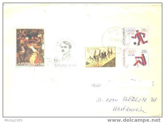 Jugoslawien / Yugoslavia - Umschlag Echt Geslaufen / Cover Used (3215) ## - Briefe U. Dokumente