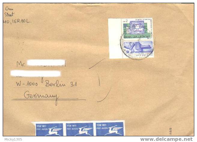 Israel - Umschlag Echt Geslaufen / Cover Used (3223) ## - Briefe U. Dokumente