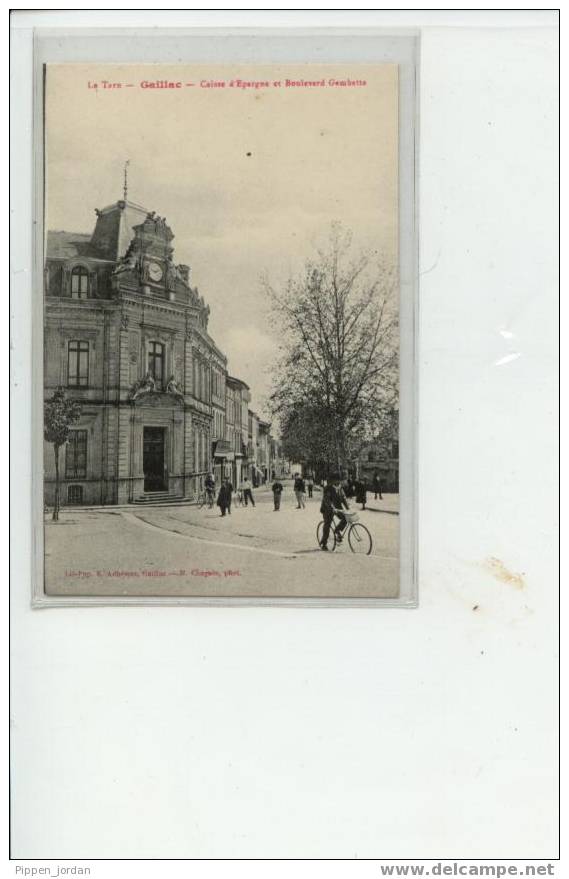 81 GAILLAC  *  Caisse D'épargne Et Boulevard Gambetta **BELLE CARTE Animée** - Gaillac