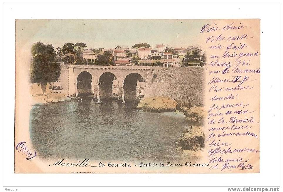 MARSEILLE - La Corniche - Pont De La Fausse Monnaie - Endoume, Roucas, Corniche, Plages