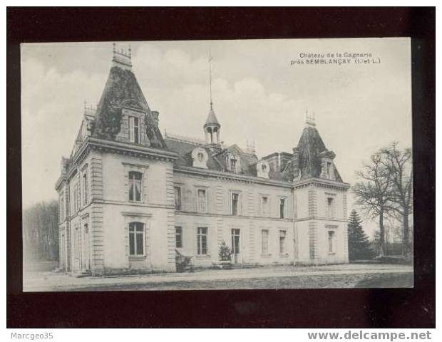 005526  Château De La Gagnerie Près De Semblançay (pas D'édit.) Beau Plan - Semblançay