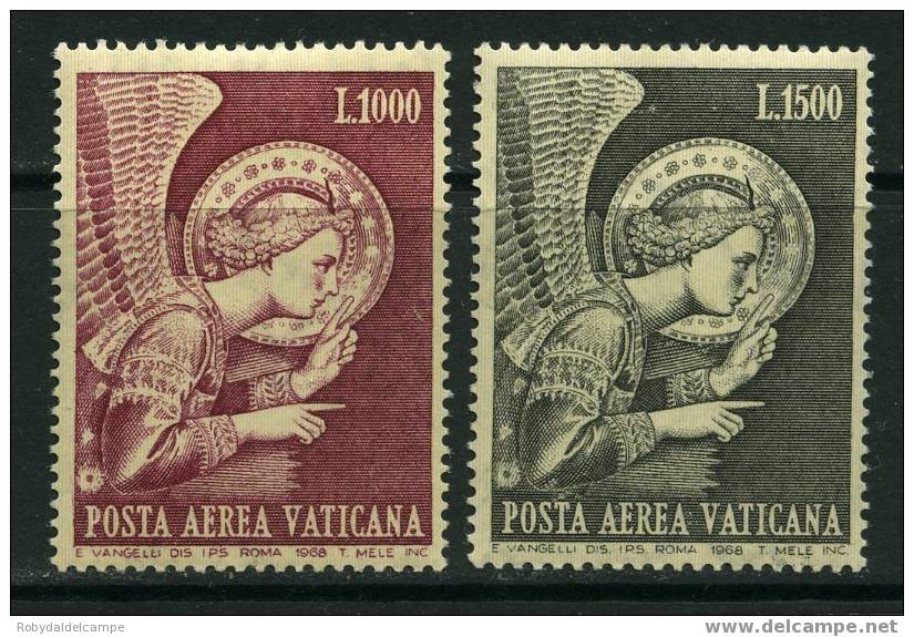 VT002 - VATICANO - Sassone Posta Aerea # 53/54 Mai Linguellati - PRIMA SCELTA - Poste Aérienne