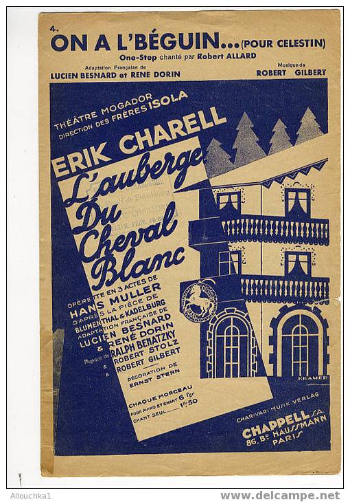 PARTITION DE MUSIQUE CHANSONS/AIRS TRES CONNUS PERIODE TRES ANCIENNE"ON A LE B'EGUIN POUR CELESTIN  " - Sonstige & Ohne Zuordnung