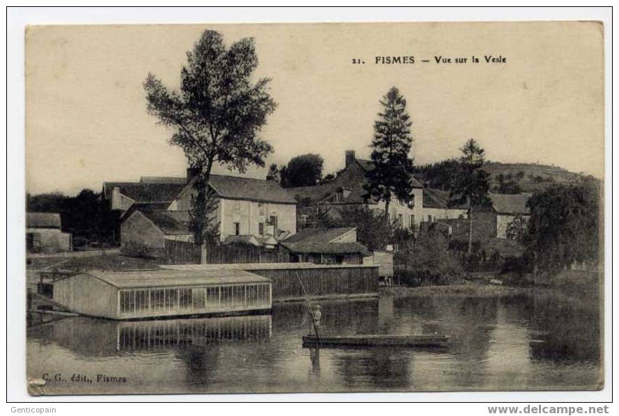 H16 - FISMES - Vue Sur La VESLE (1917) - Fismes