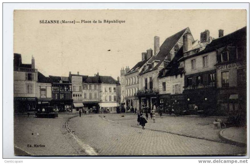 H16 - SEZANNE - Place De La République (1917) - Sezanne