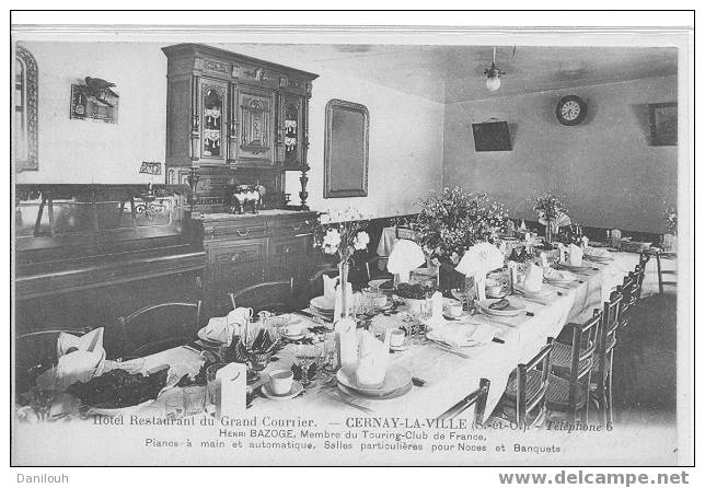 78 // YVELINES / CERNAY LA VILLE / Hotel Restaurant Du Grand Courrier, Vue Intérieure / - Cernay-la-Ville