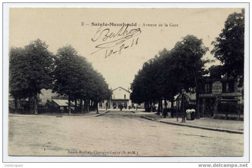 H17 - SAINTE-MENEHOULD -  Avenue De La Gare (1918) - Sainte-Menehould